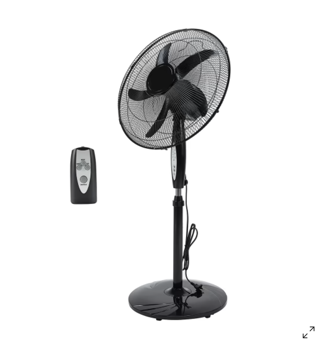 50cm Black Pedestal Fan