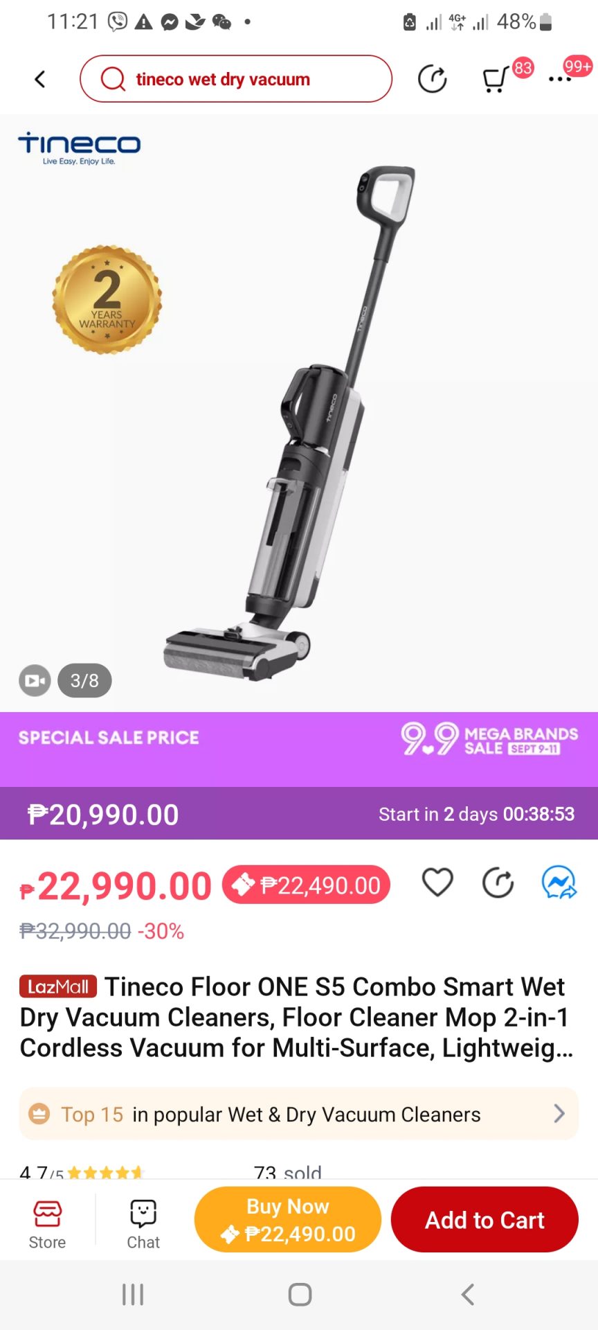 Wet and Dry Vaccuum Cleaner