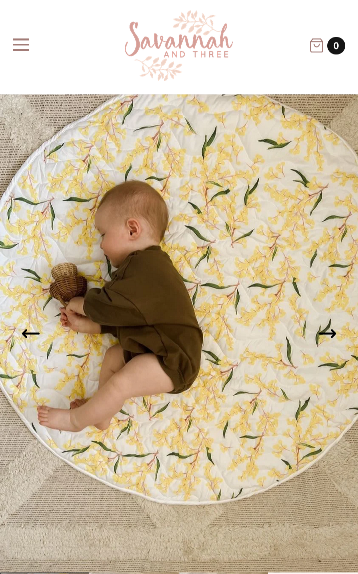 Wattle print Play mat