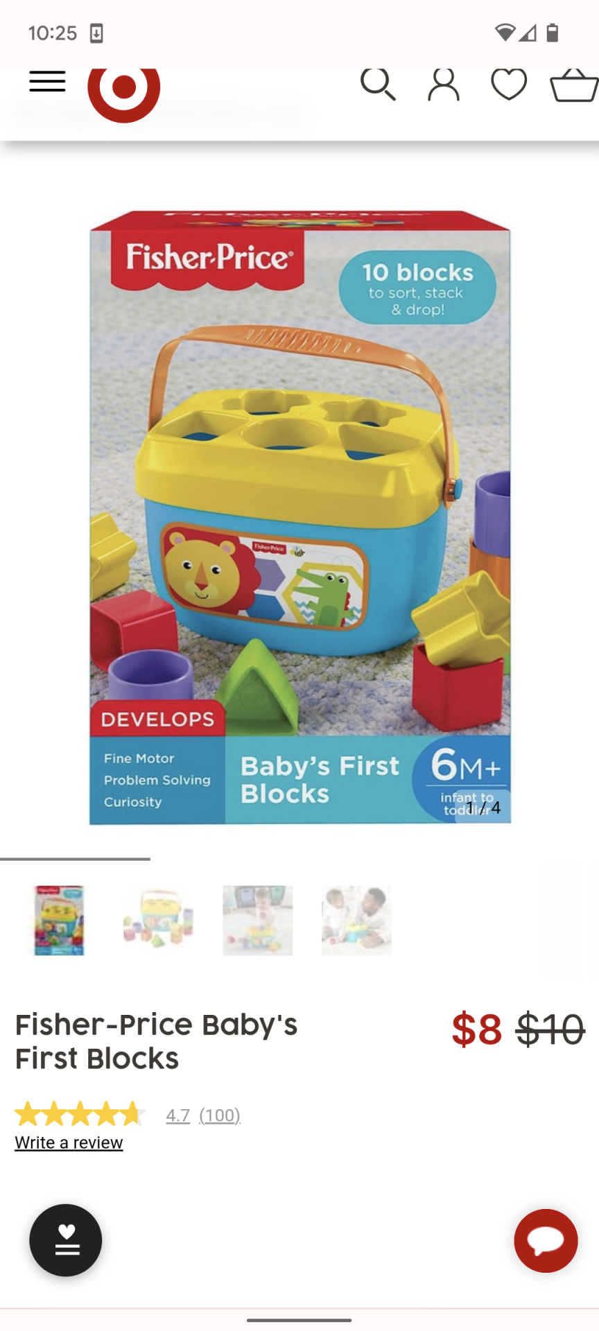 Fisher Price Baby's first blocks