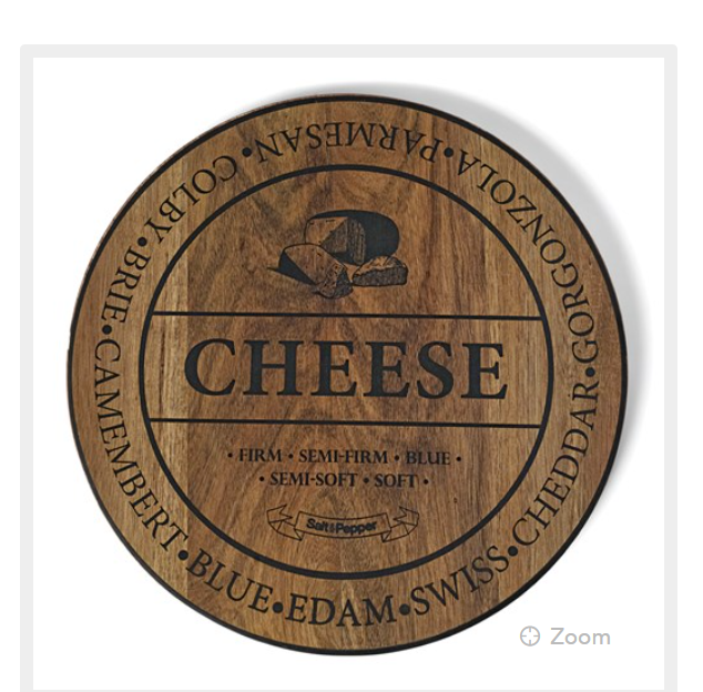 Fromage 40cm Round Cheese Board Natural