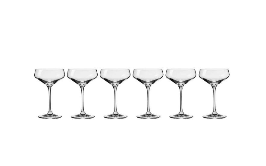 Krosno Avant-Garde Cocktail Glass 230ML Set Of 6 Gift Boxed