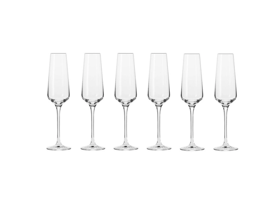 Krosno Avant Garde Set of 6 180ml Champagne Flute