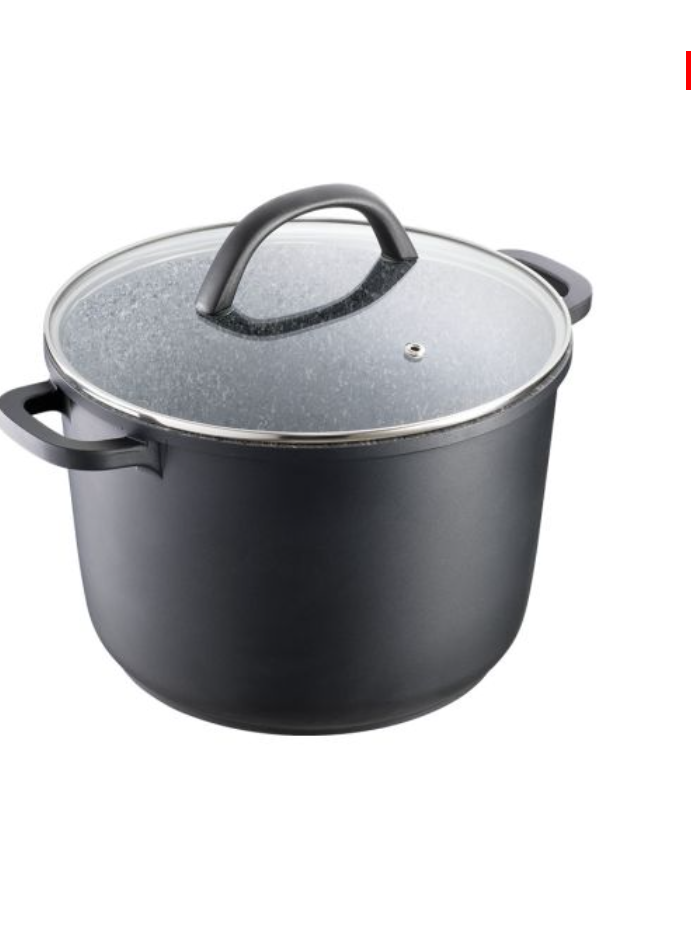 Baccarat Stone X Non Stick Cast Aluminium Stockpot with Lid 24cm