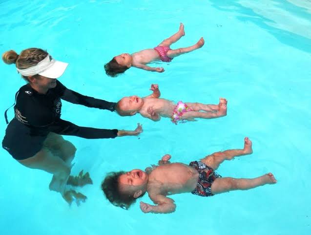 Baby swim lessons
