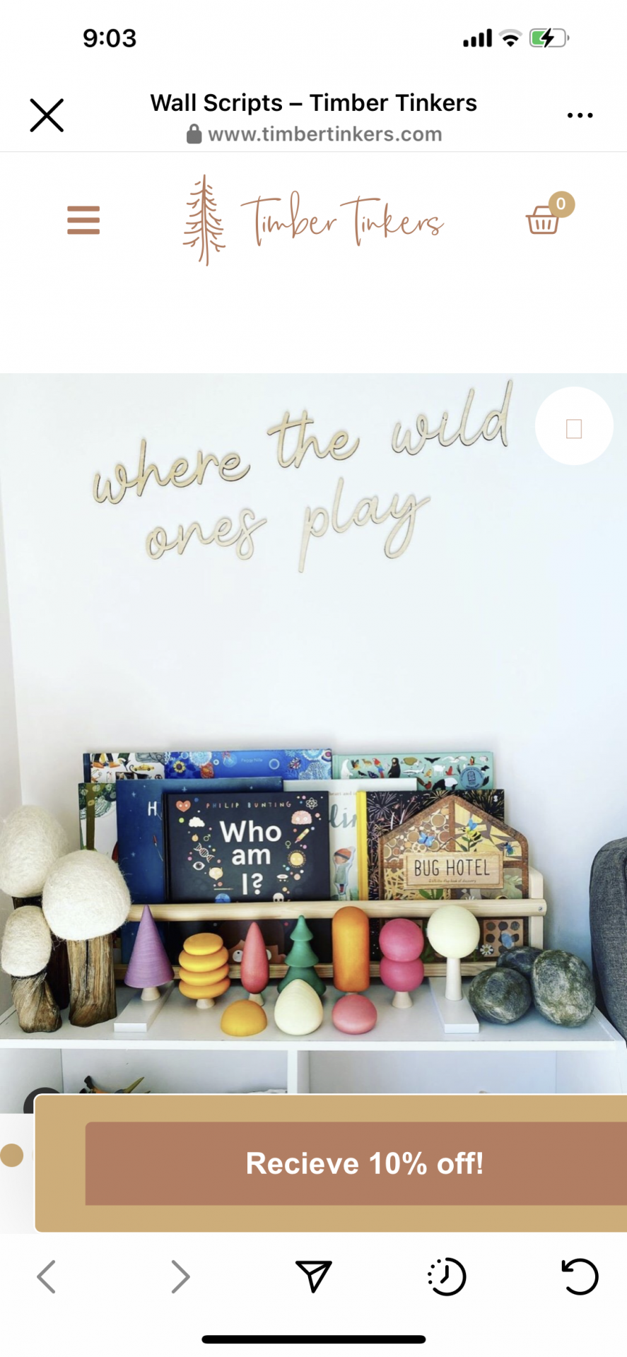 ‘Where the wild ones play’ timber wall script