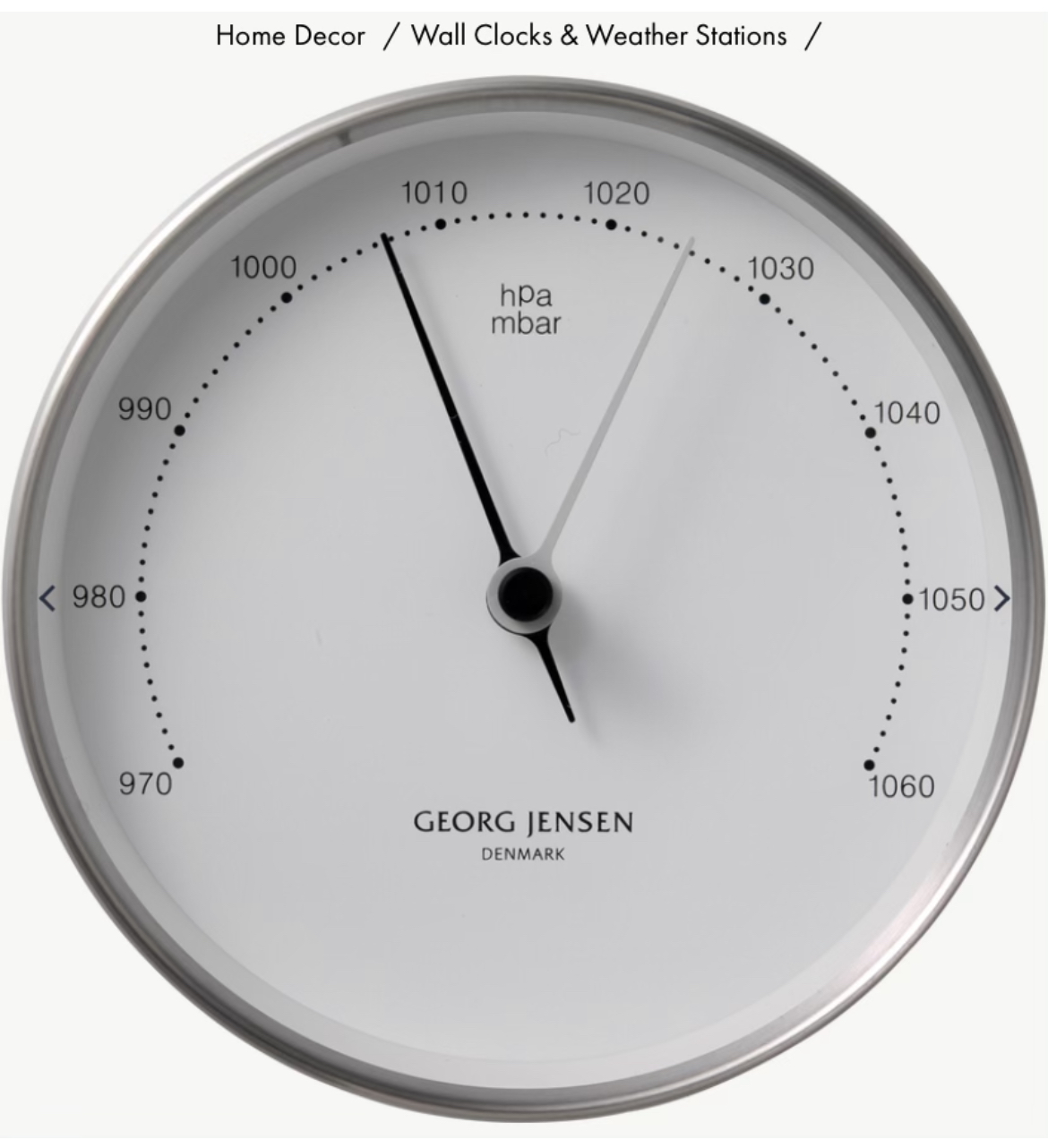 Georg Jensen - Barometric dial