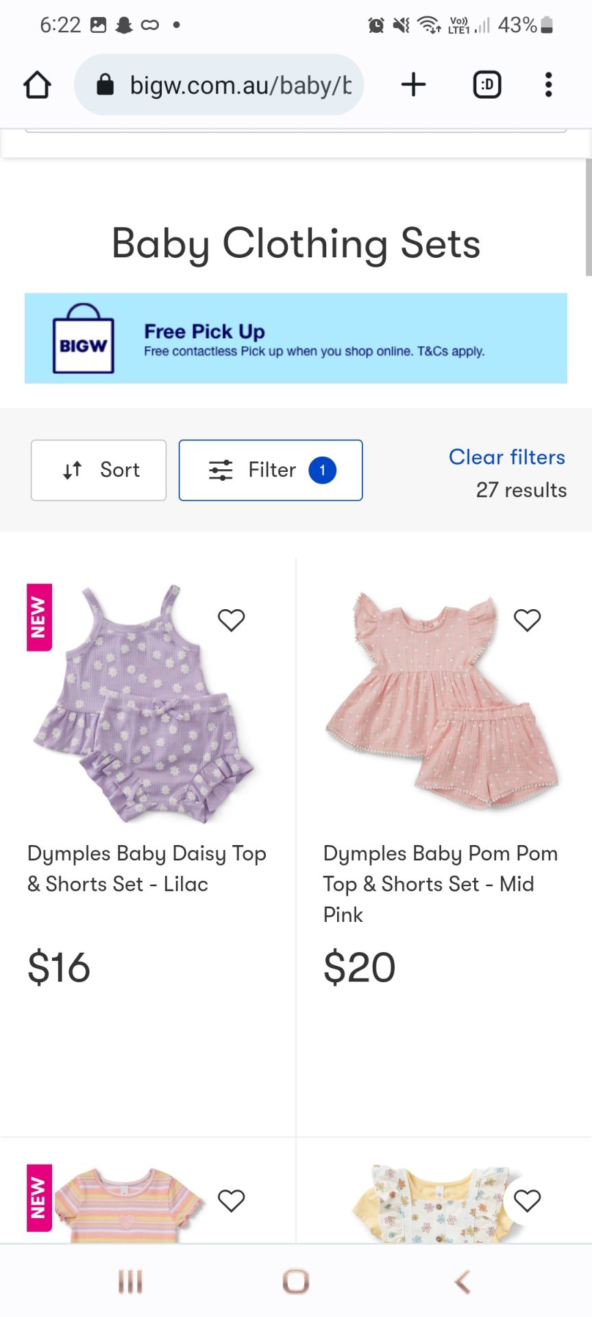 Summer play clothes