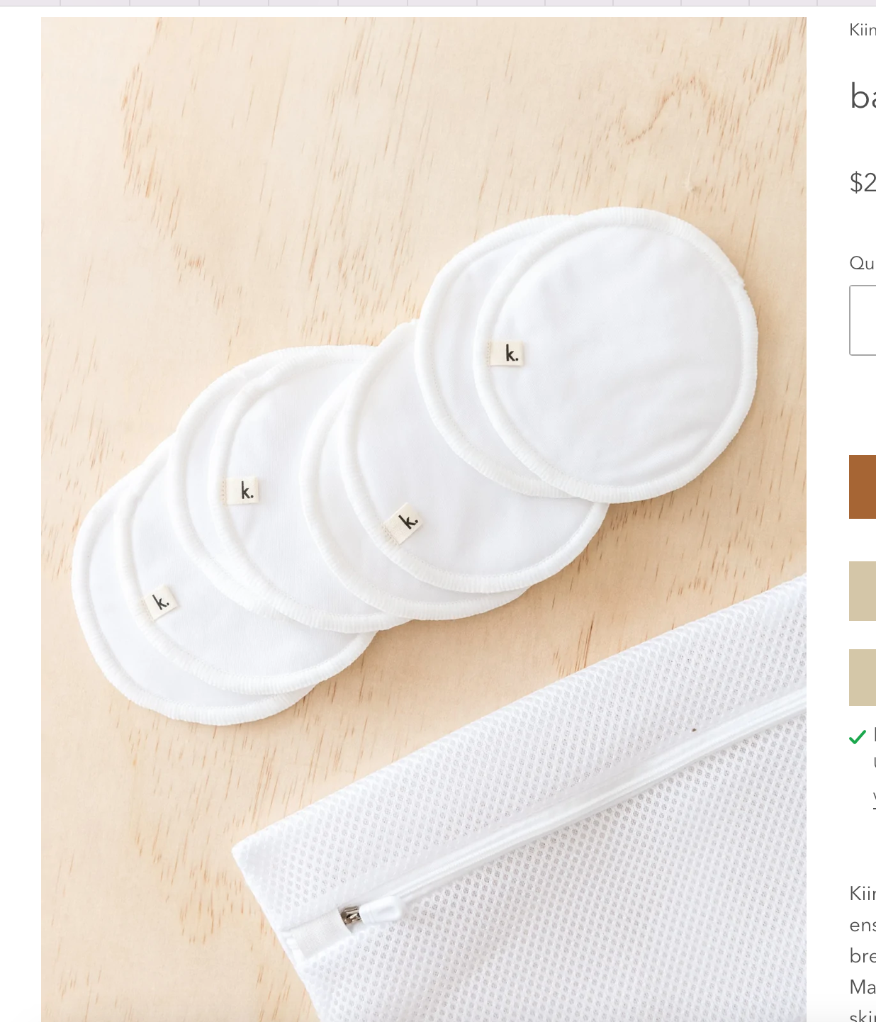 Re-usable breast pads