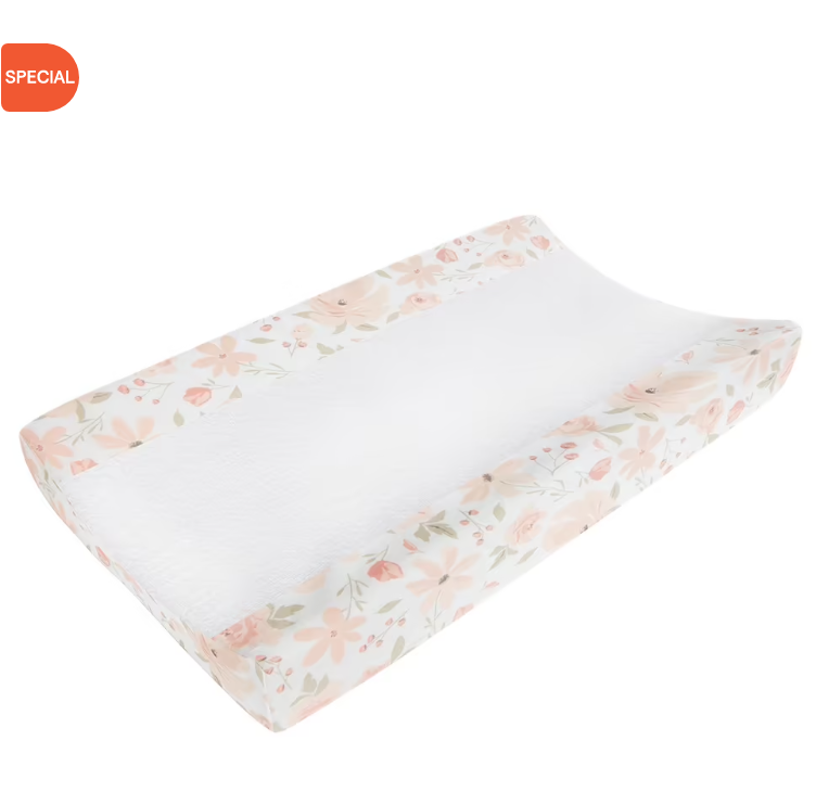 Lolli Living Meadow Change pad Cover Blush