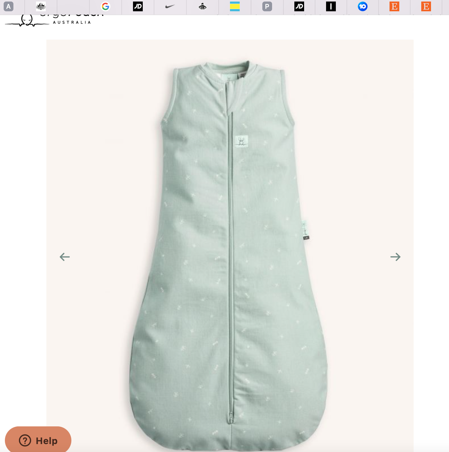 ergoPouch ergoPouch Jersey Sleeping Bag 1.0 TOG