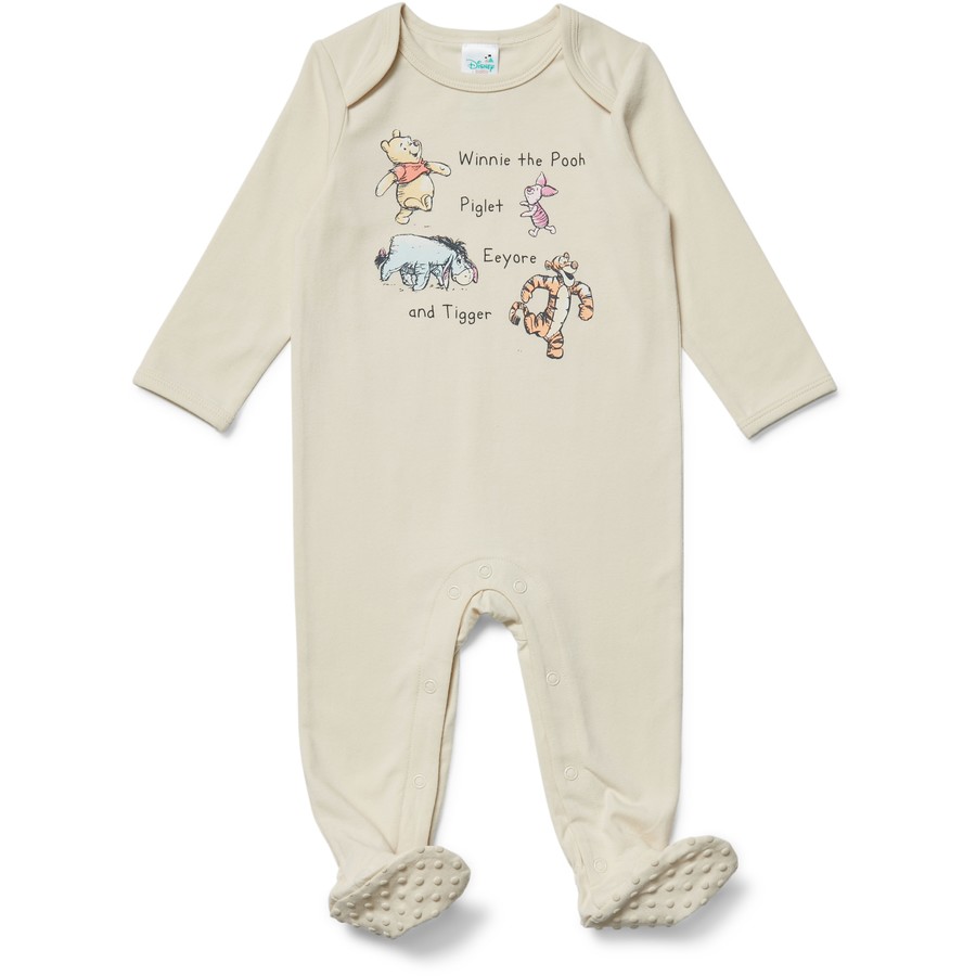 BIG W: Disney Baby Winnie The Pooh Character Coverall - Birch