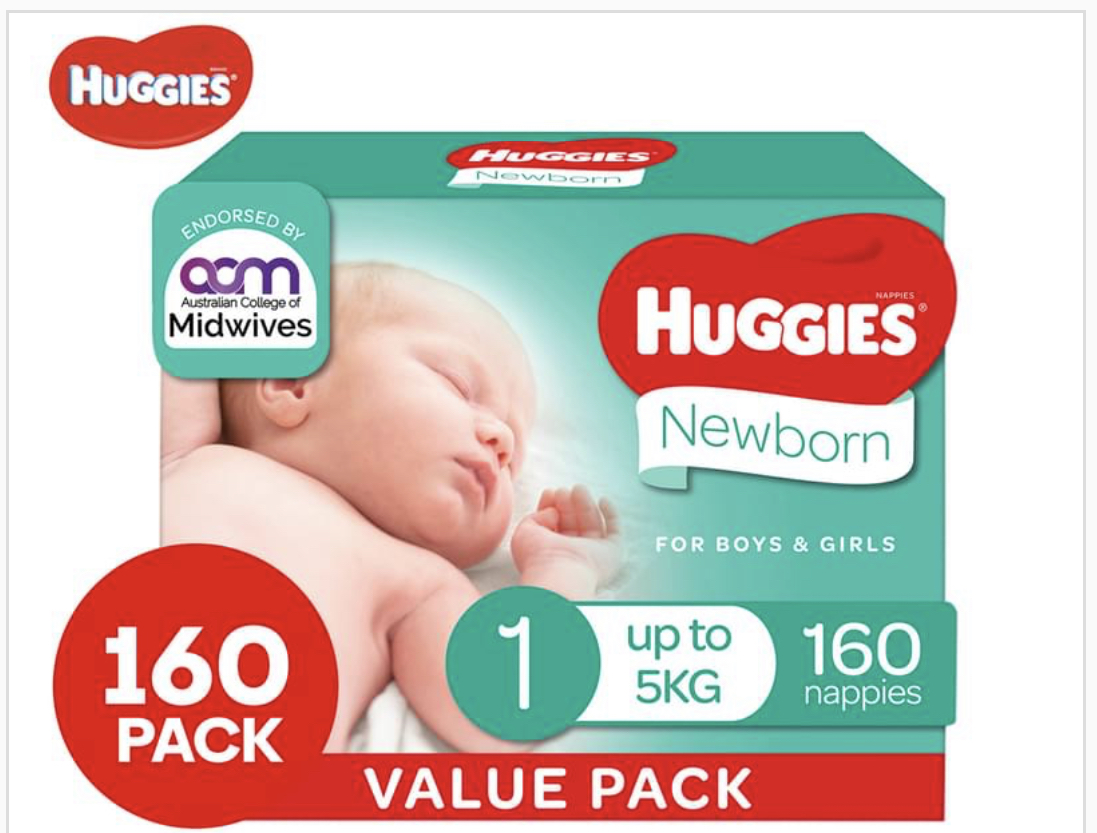 Huggies Nappies - New born