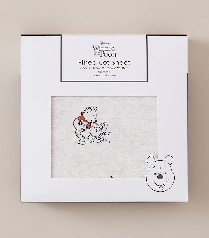 TARGET: Disney Winnie The Pooh Bamboo Fitted Cot Sheet