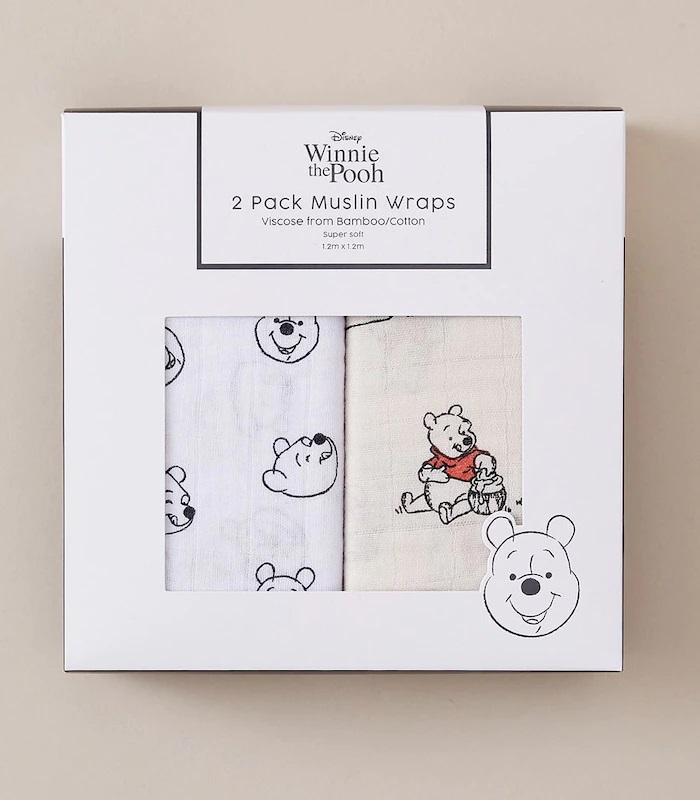 TARGET: Disney Winnie The Pooh Bamboo 2 Pack Muslin Wraps