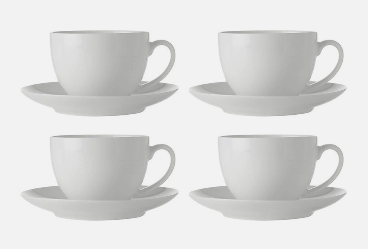 x3 Maxwell & Williams Cashmere Cup & Saucer 230ml Set of 4