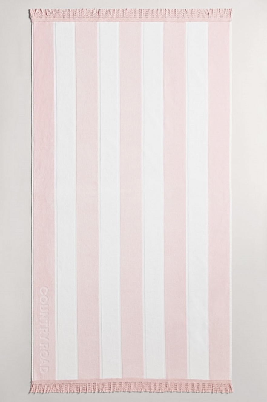 Country Road Ice Pink Beach Towel