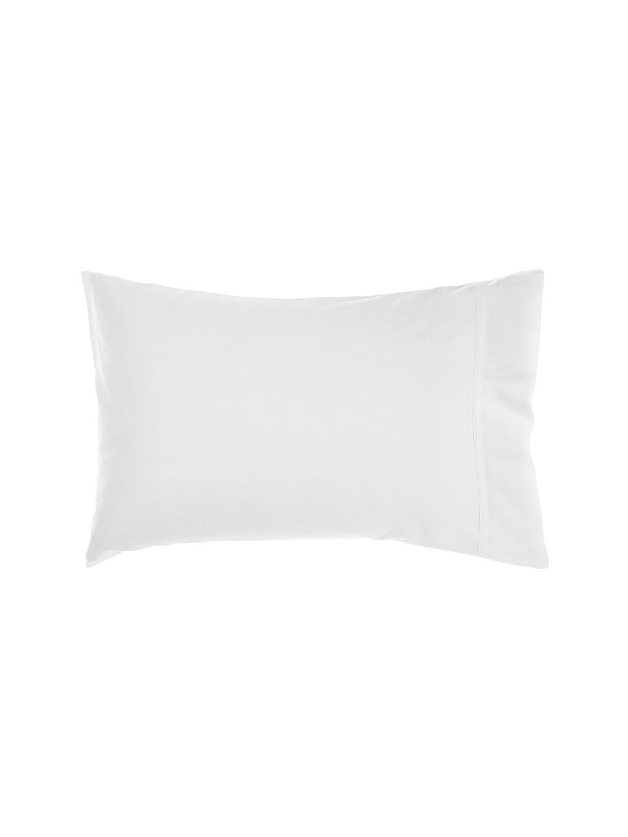 x2 Linen House Nara Bamboo Cotton White Standard Pillowcase