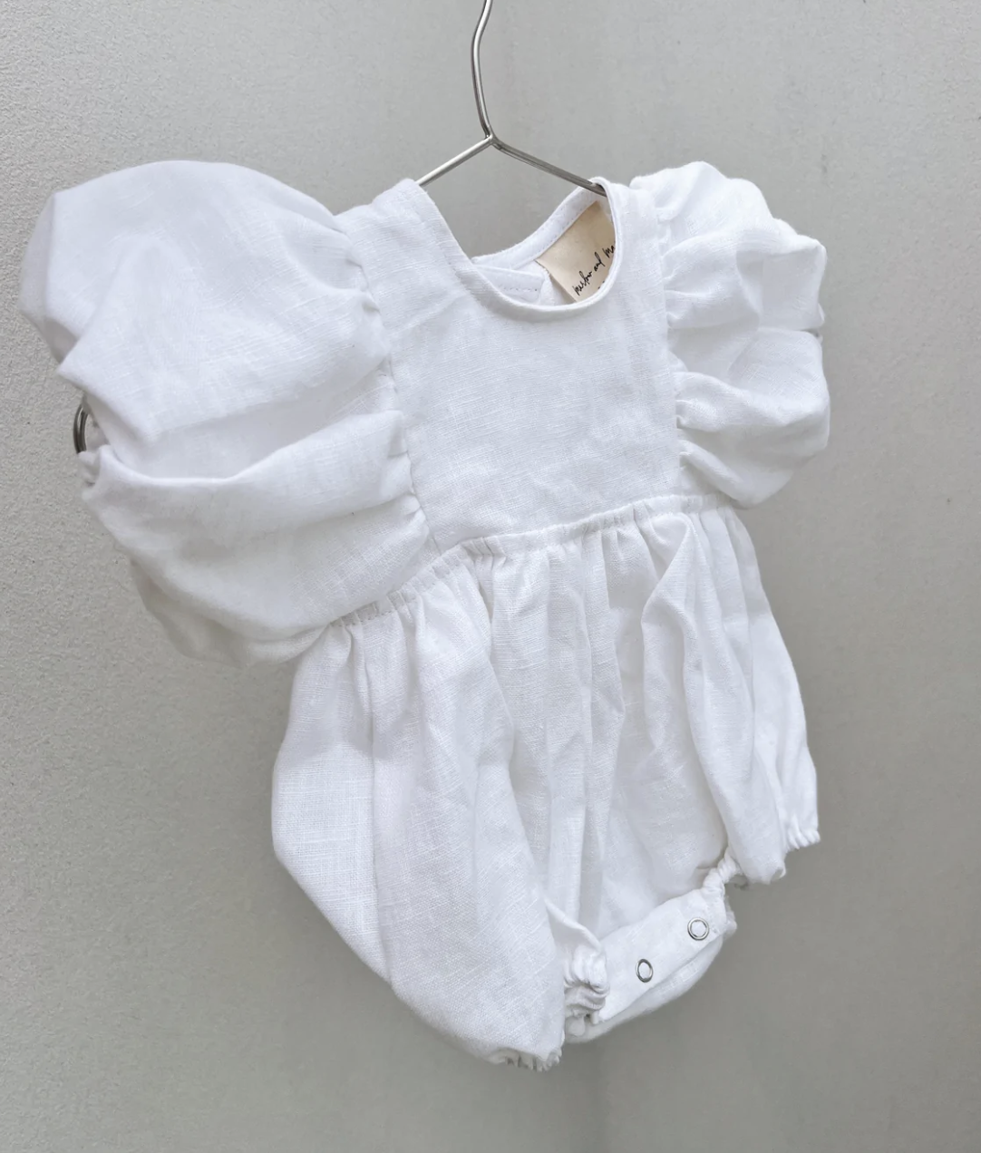 White Linen Romper