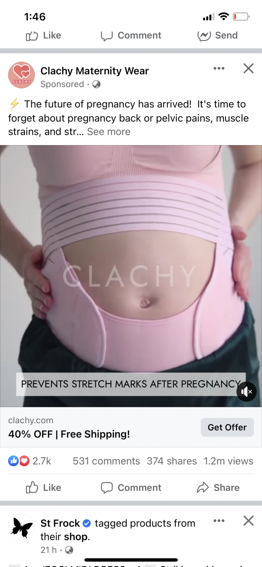 Clachy support belt