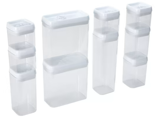 10 Piece Flip Lock Food Storage Set