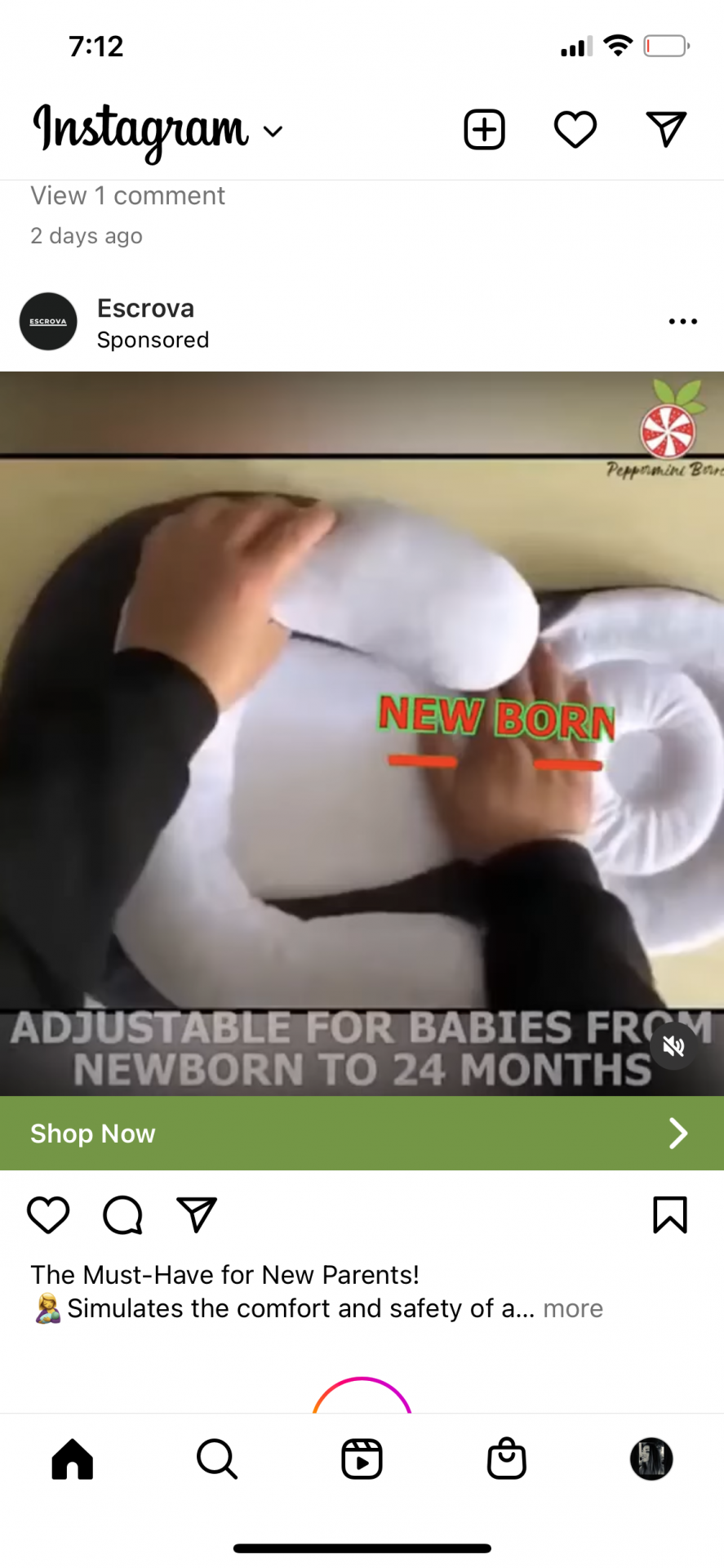Escrova adjustable baby pillow