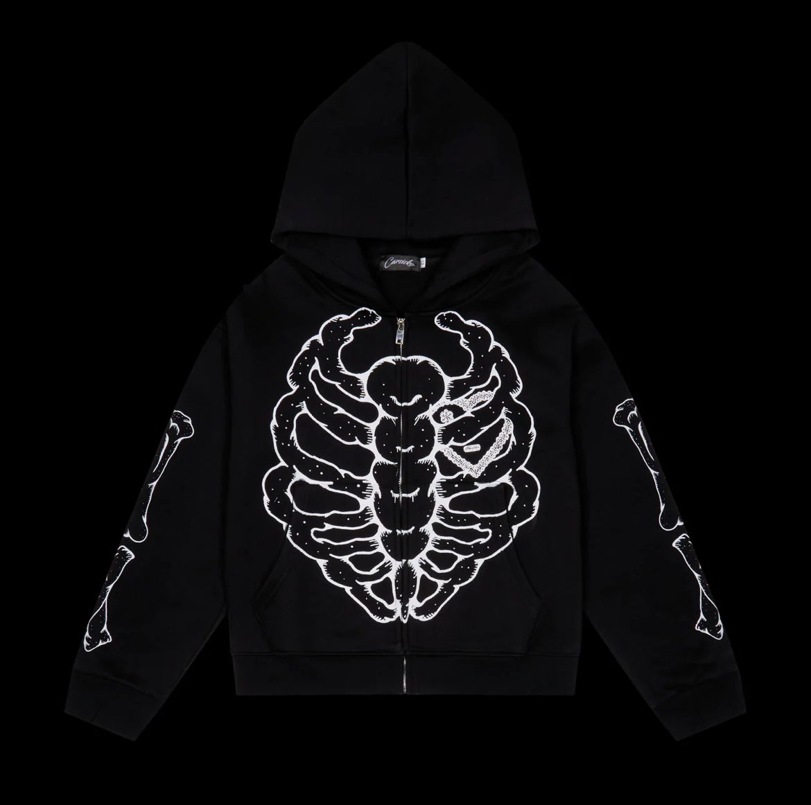 Skelly zip up hoodie