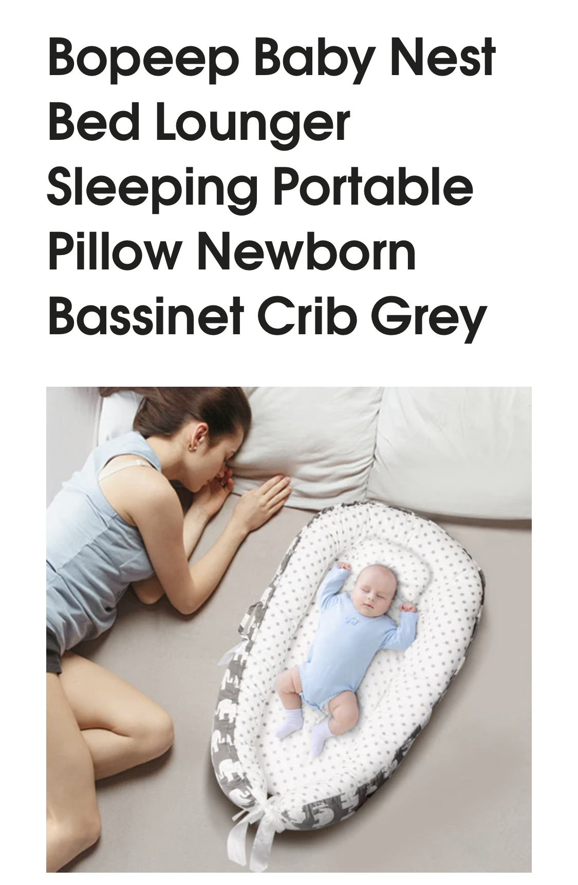 Bobeep Baby nest bed lounger