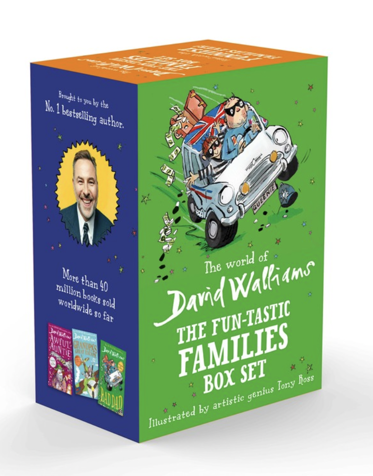 The World of David Walliams: The Fun-tastic Families 3 Book Box Set by David Walliams