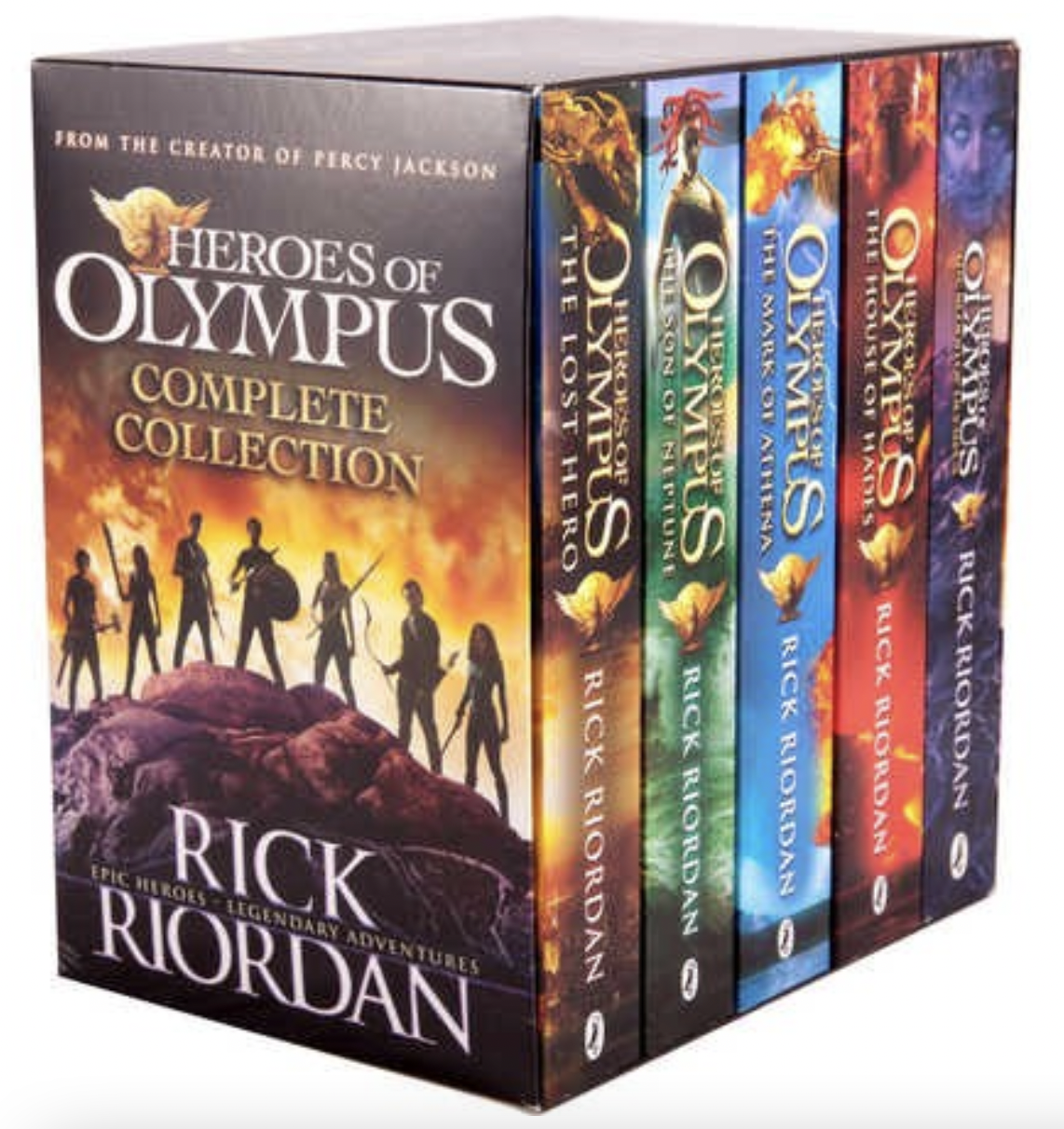 Heroes of Olympus Complete Collection 5 Book Slipcase by Rick Riordan