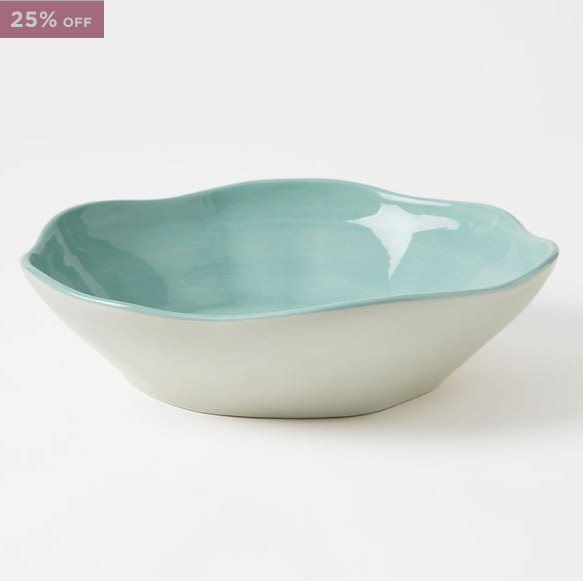 Indi Aquamarine Serving Bowl