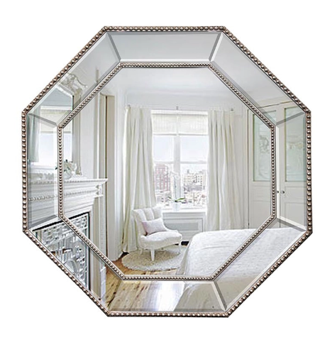 Elma & Alan Octagonal Beaded Wall Mirror