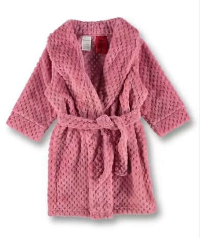 Baby dressing gown pink