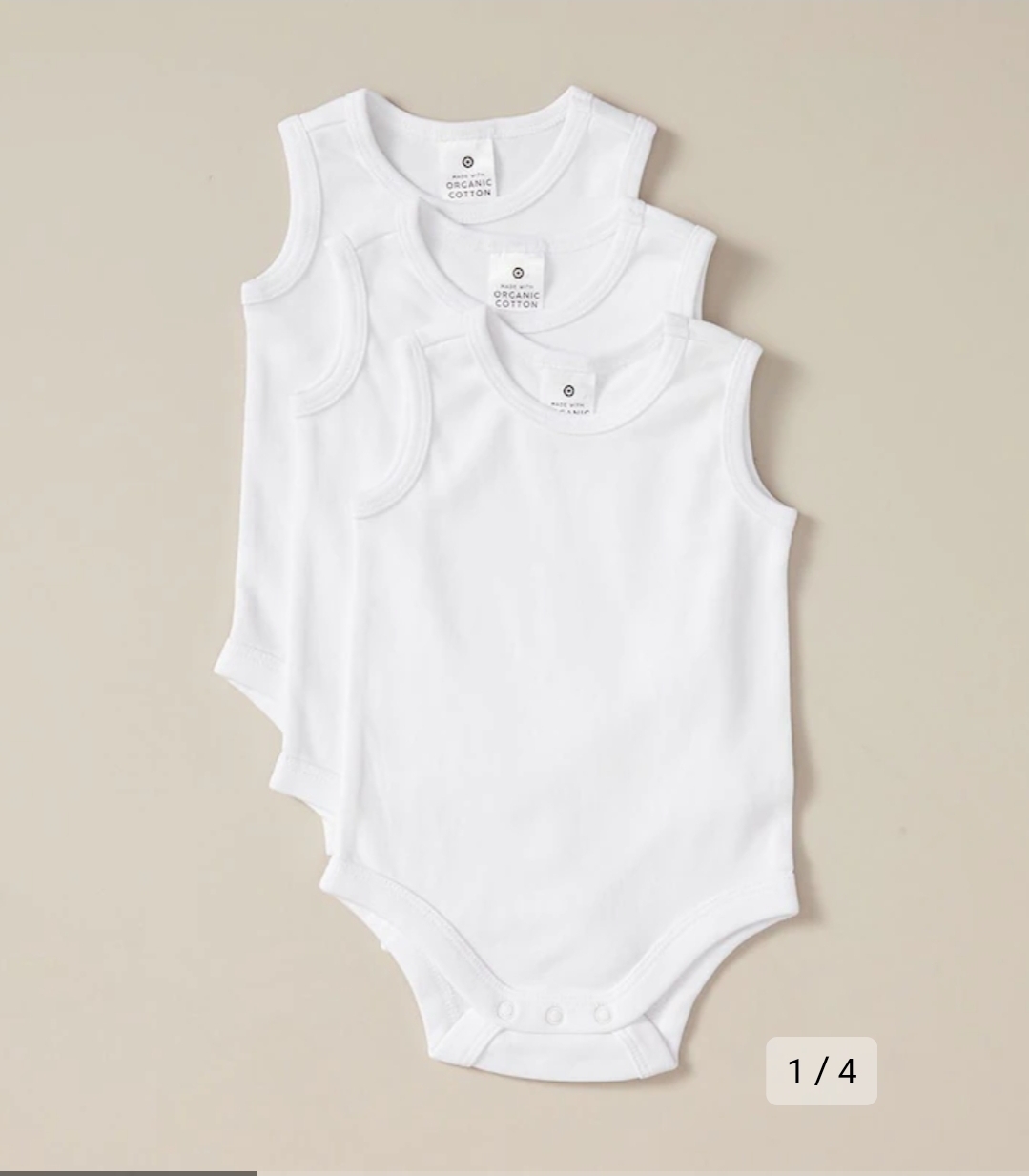 3 pack sleeveless bodysuit