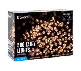 Lytworx 500 Warm White LED Fairy Party Lights