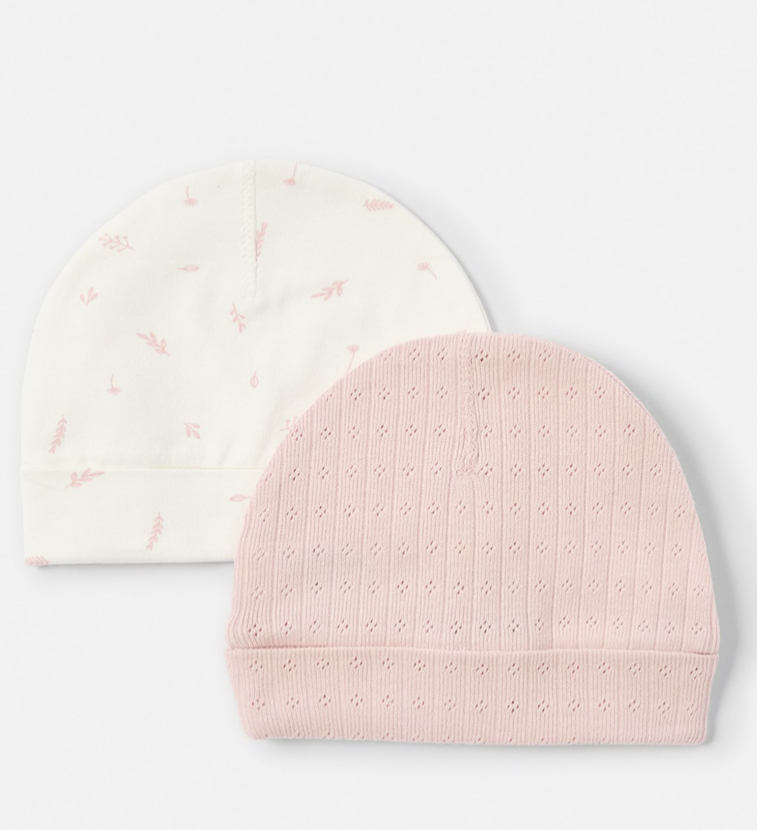 2 x 2 pack organic hats