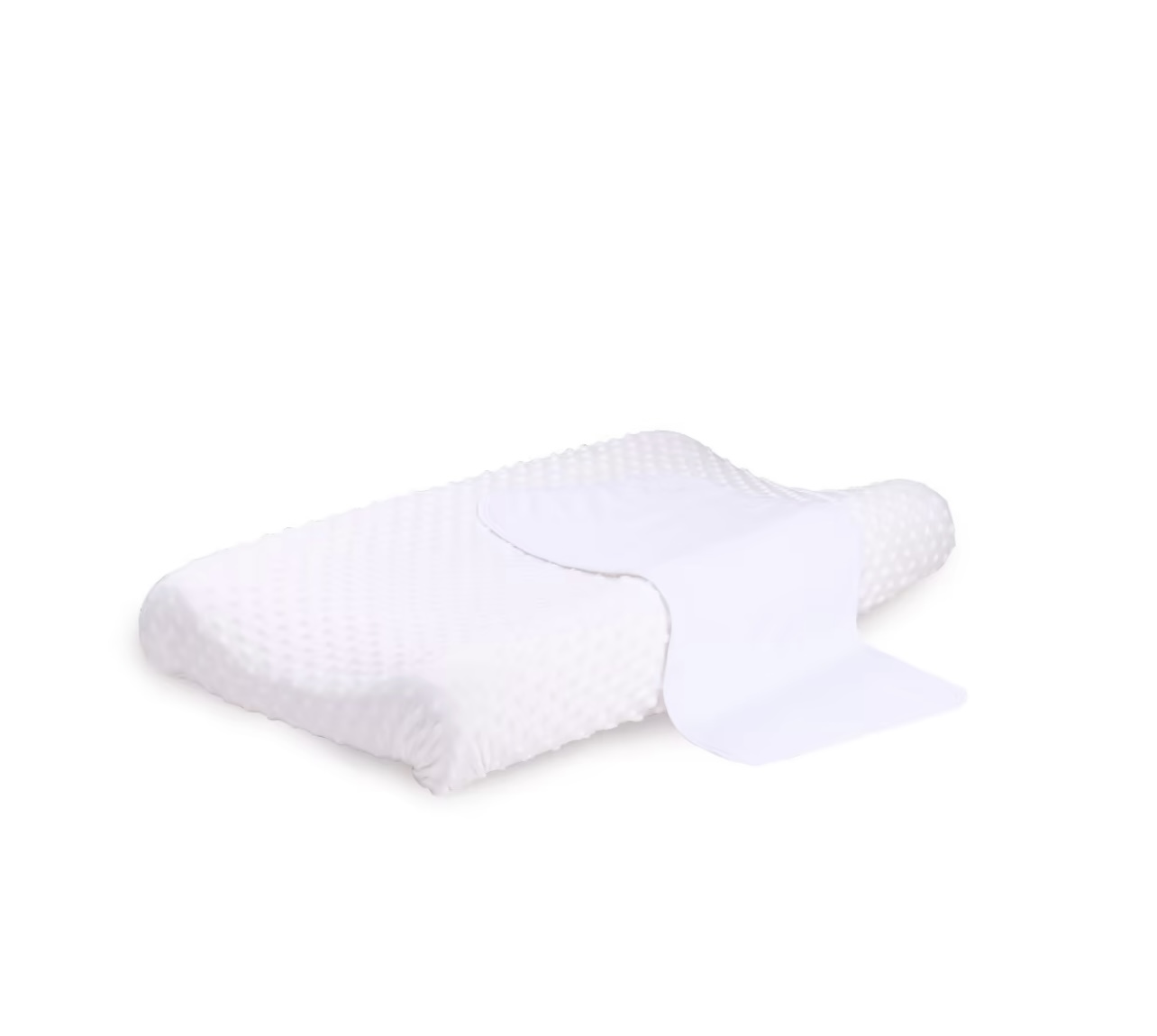 4Baby Dot Change Pad Cover with Liner White