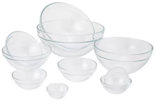 Set of 10 Glass Mixing BowlsSet of 10 Glass Mixing BowlsSet of 10 Glass Mixing Bowls