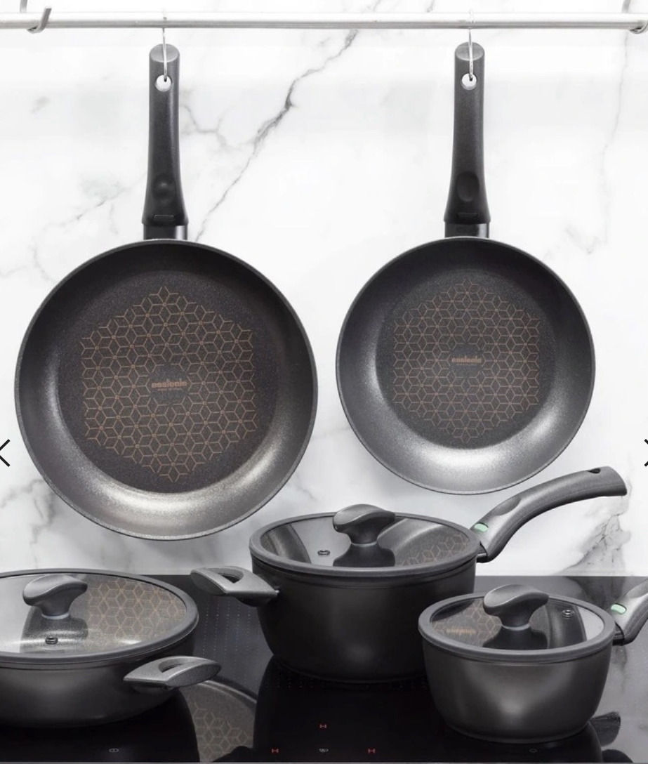 Per Salute Nonstick Induction 5 Piece Cookware Set Black