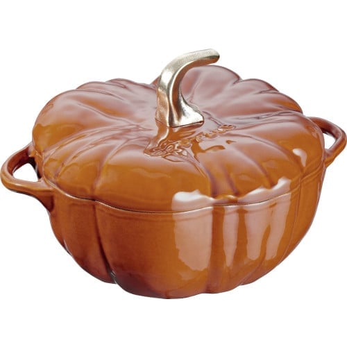 STAUB Cast Iron 3.5 Qt Pumpkin Dutch Oven, Cocotte, Burnt Orange