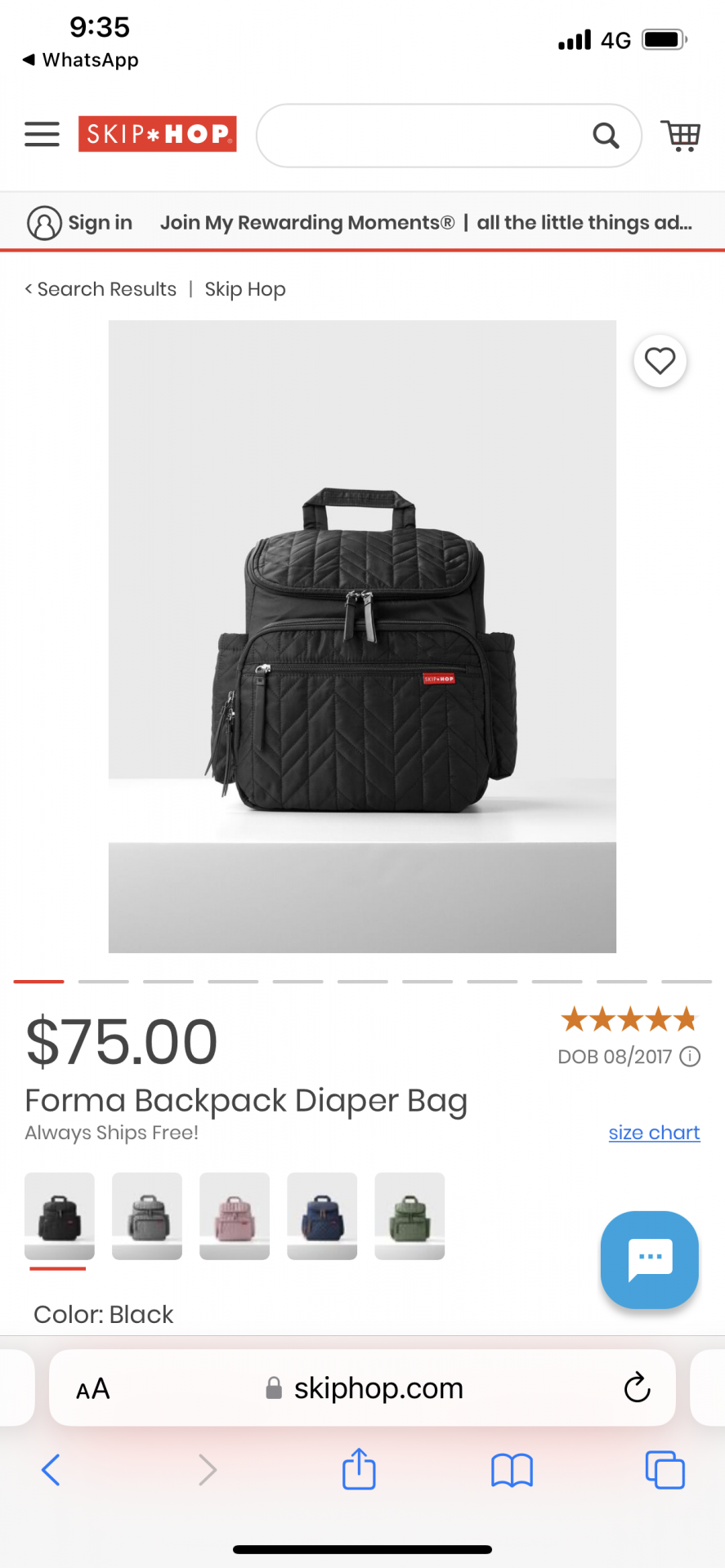 Forma diaper Bag