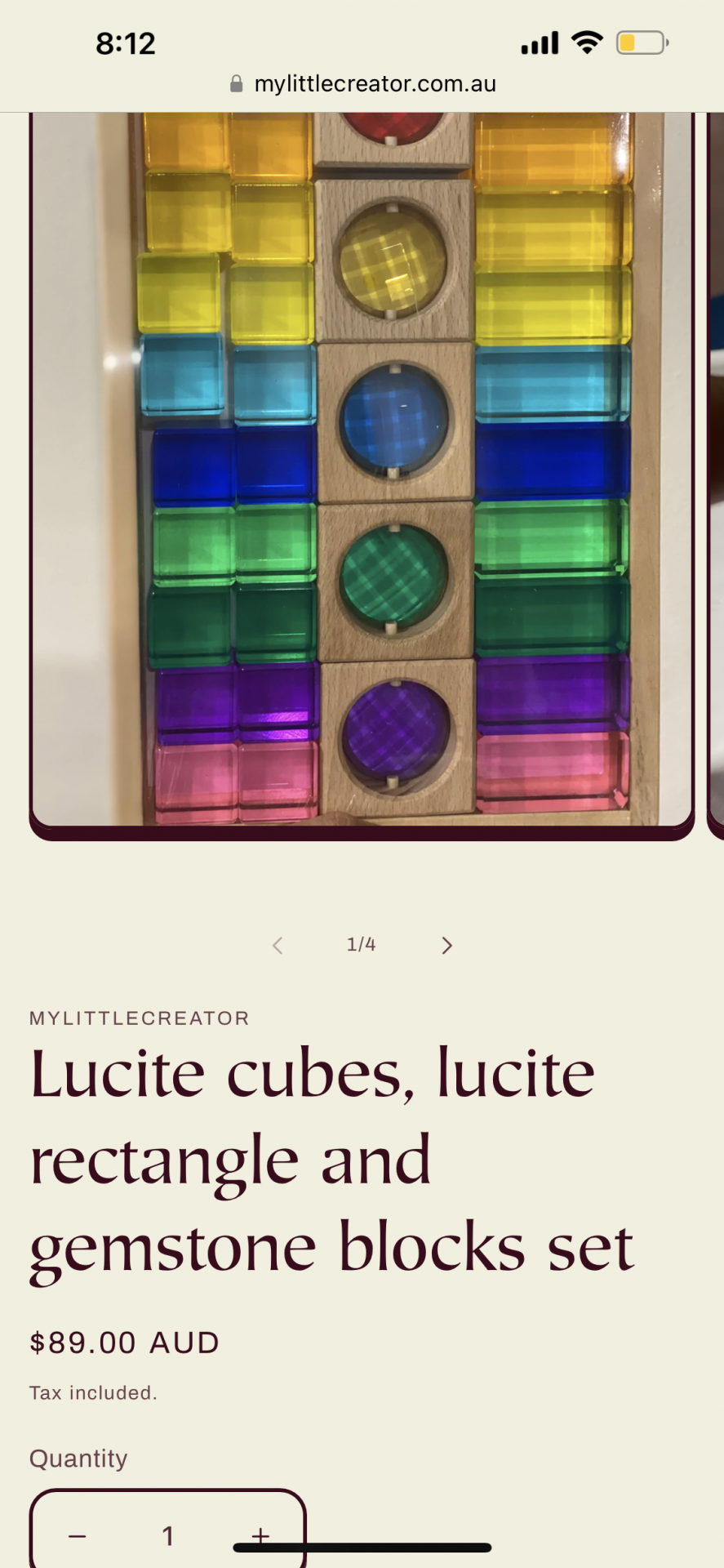 My little creator lucite cubes set