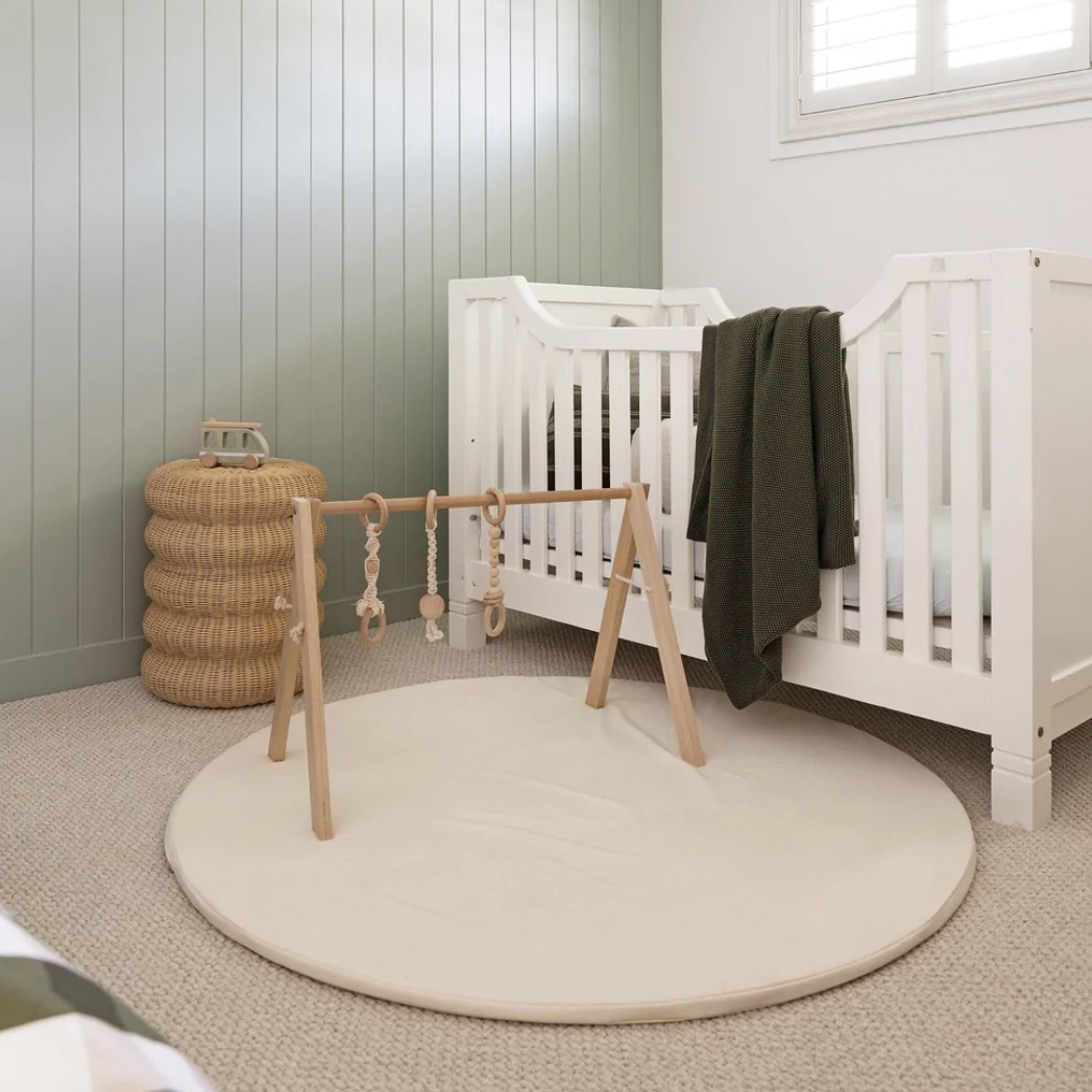 Softly Summer The Big Softy Round Padded Play Mat - Vegan Leather