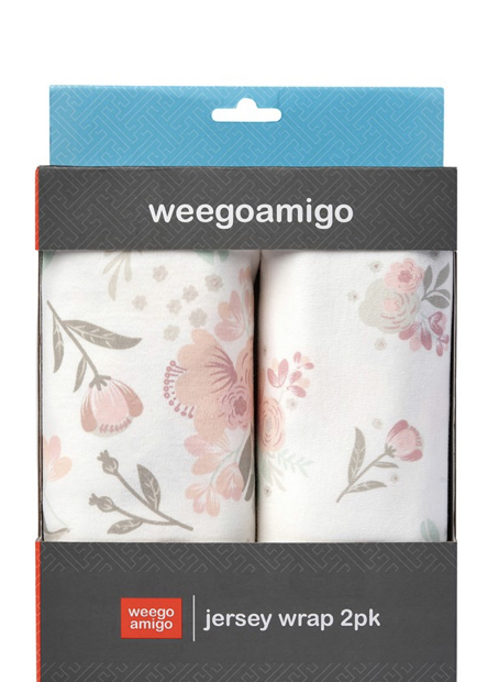 Weegoamigo Jersey Wrap 2 Pack - Floral Fox