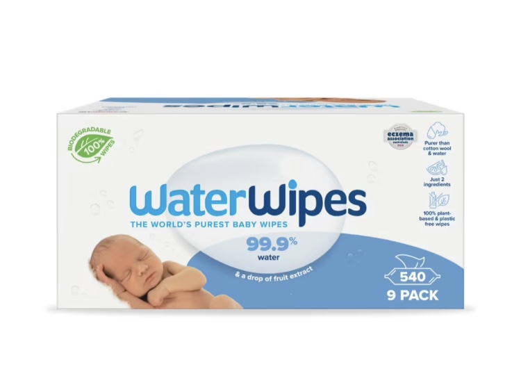 Waterwipes Biodegradable Baby Wipes 9x60 Pack