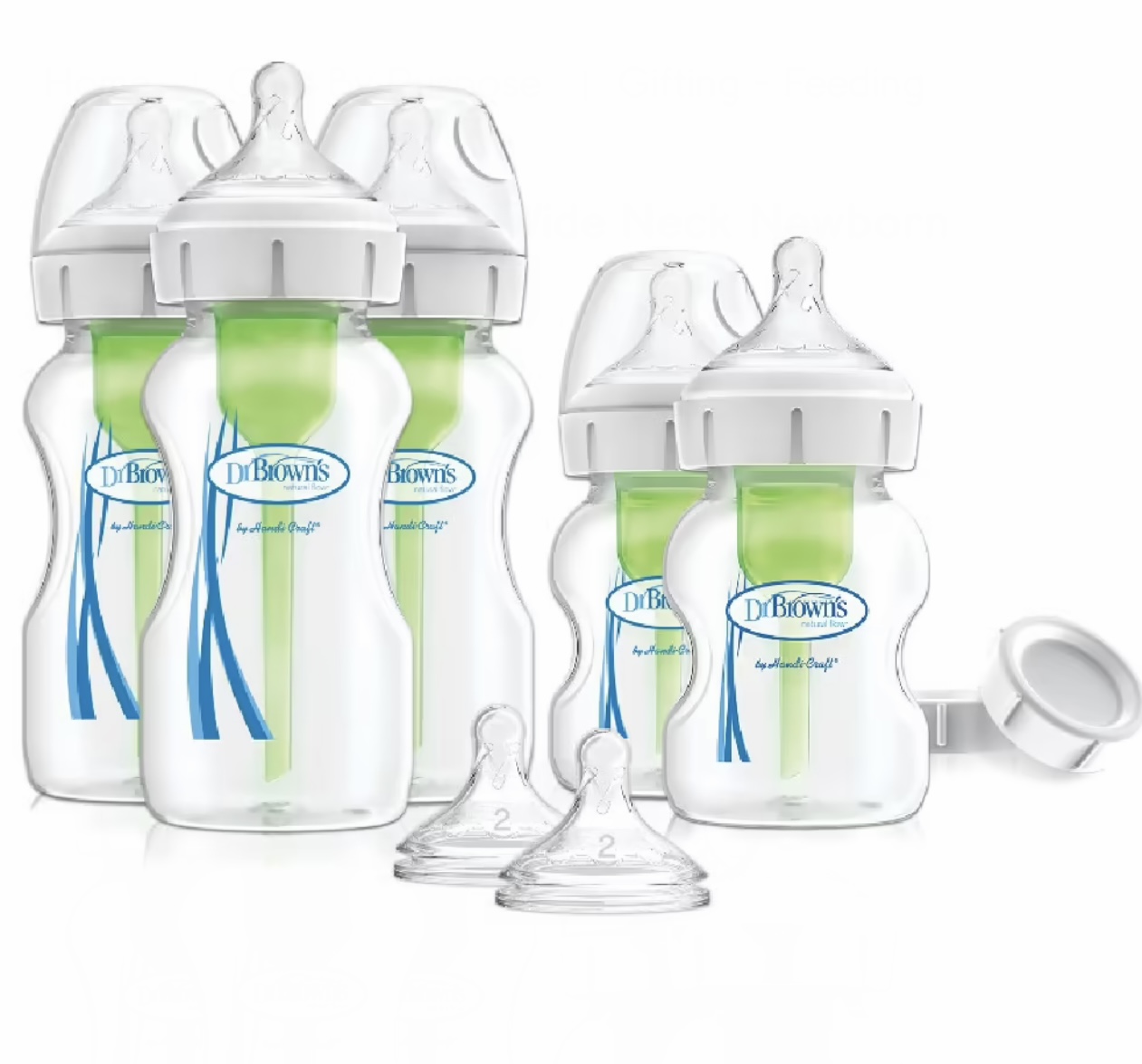 Dr Browns Options+ Wide Neck Newborn Feeding Set