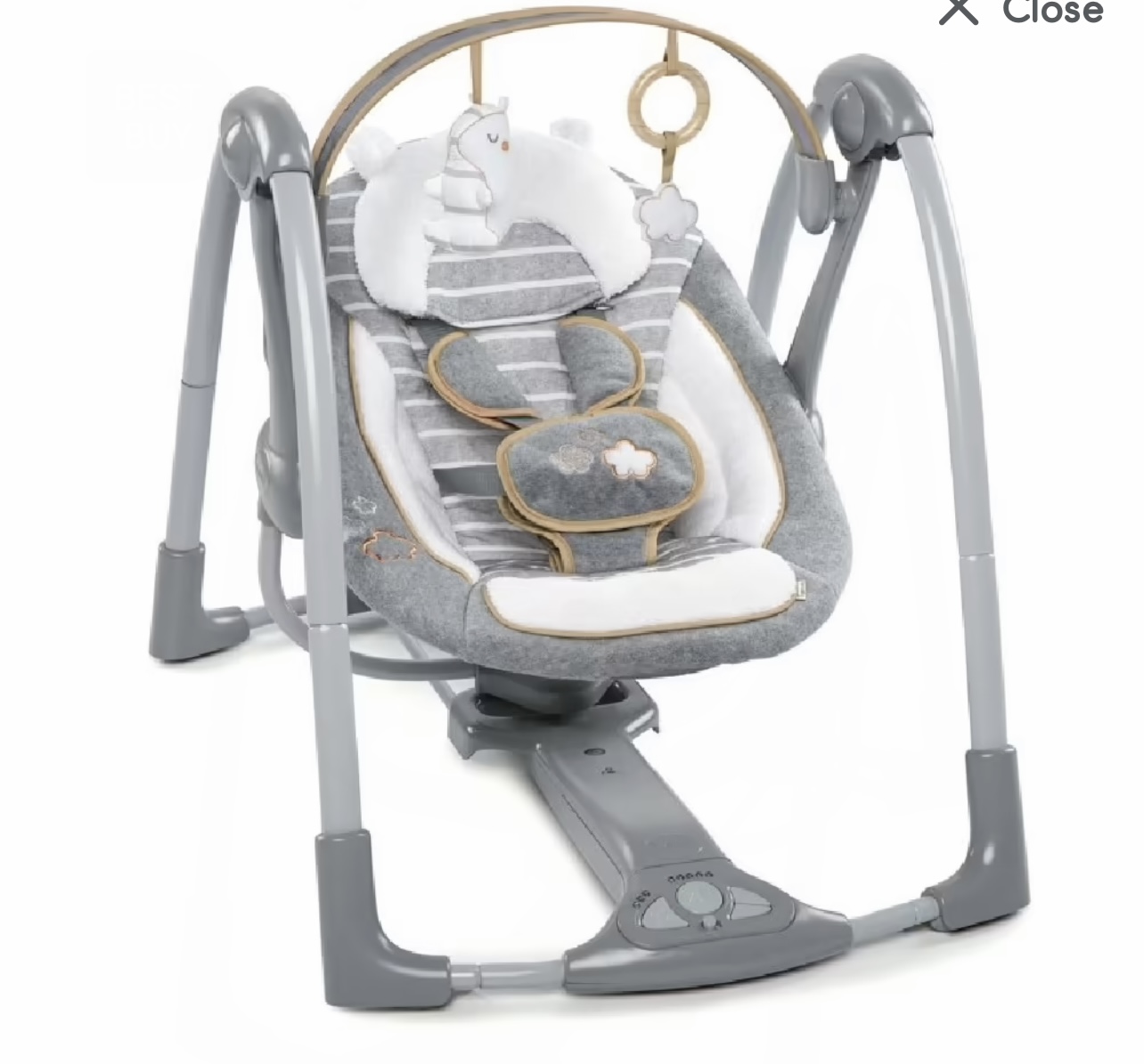 Ingenuity Boutique Collection Swing N Go Portable Swing Bella Teddy