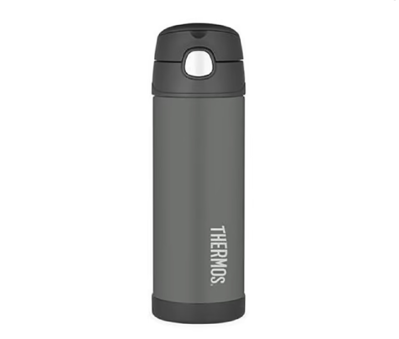 Thermos Funtainer Bottle Insulated Charcoal 470ML