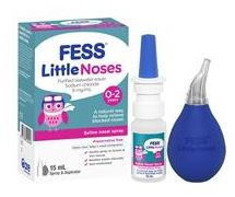 Fess Little Noses Saline Nose Spray + Aspirator