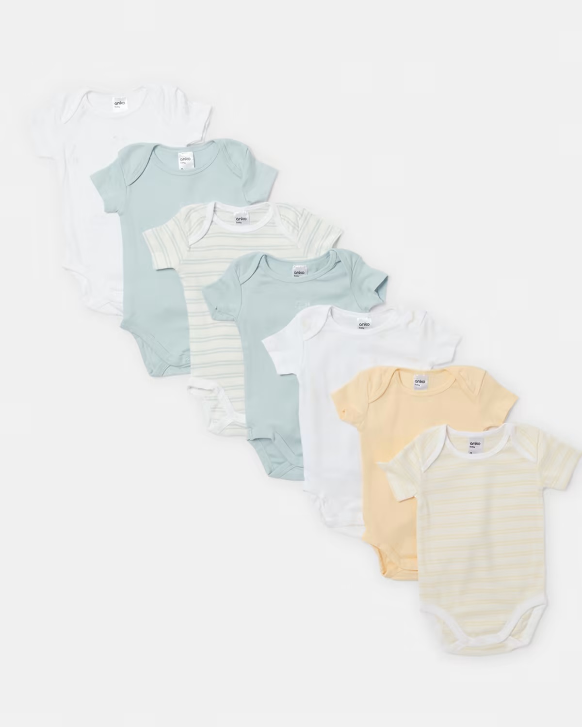 KMART: 7 Pack Organic Bodysuit